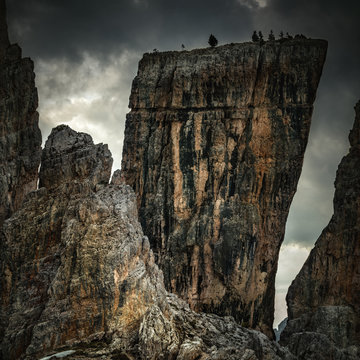  Point de vue sur un des pics des Cinque Torri