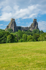 Fototapeta na wymiar Ruin of Trosky Castle - Bohemian Paradise Czech Republic