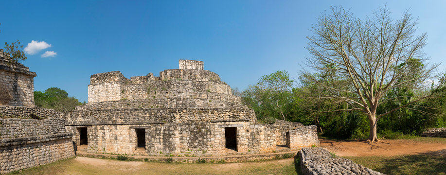 Oval Palace of Ek Balam located 30 kilometers from Valladolid, Yucatan, Mexico