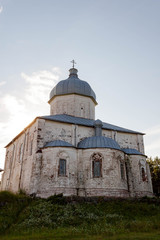 Fototapeta na wymiar Cathedral of the Exaltation of the Cross. Russia, Arkhangelsk region, Onega district, Kiy island, White sea