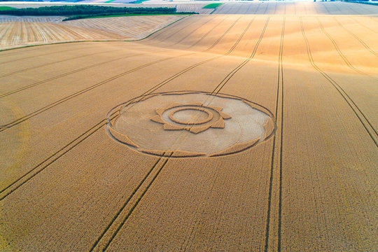 United Kingdom, England. Cop circle