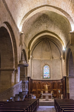 France, Provence, Vaucluse, Ch&acirc;teauneuf-du-Pape, church Notre Dame de l'Assomption
