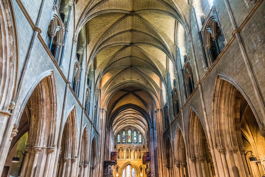 Republic of Ireland, Dublin, Saint Patrick's anglican cathedral, nave