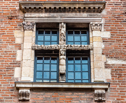 rance, Tarn, Albi, episcopal city (UNESCO World Heritage) (Saint James way), Hotel particulier Reynes (Reynes Mansion) 16th century, pasteliers family Rue Timbal