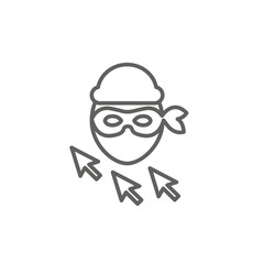 Website clicks icon with pointer icon - unscrupulously acquiring website clicks