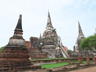 Fototapeta premium タイ王国 アユタヤ ワット・プラ・シーサンペット