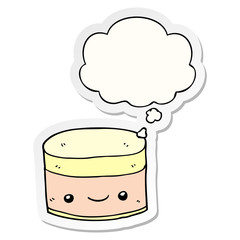 Layer 174 and thought bubble as a printed sticker