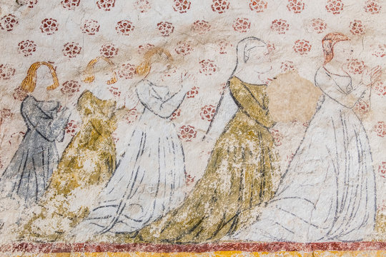 Auvergne - Rhone-Alpes - Allier - The mural paintings of the Saulcet church