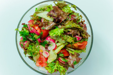 fresh vegetable salad