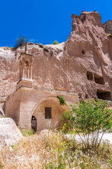 Turkey, Goreme National parc and rock sites of Cappadocia, Museum in the middle of the Zelve valley (cradle of Christianity in the 9th and 13th century), mosque in an former church (UNESCO World Heritage)