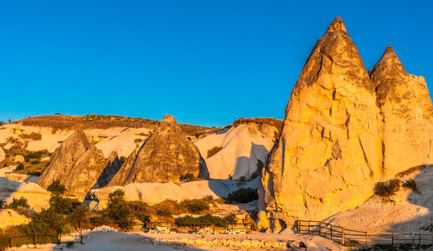 Turkey, Goreme National park and rock sites of Cappadocia, tuff cones and troglodyte houses (UNESCO World Heritage)