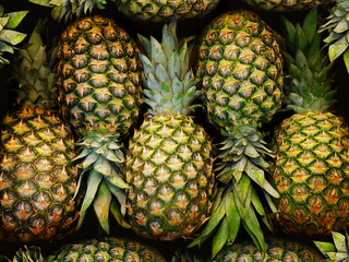 Juicy pineapple fruit