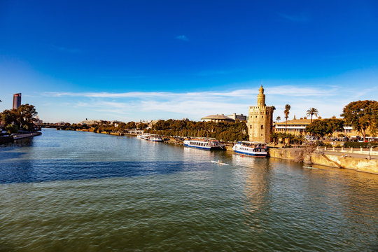 Torre del Oro, Seville, Andalusia, Spain