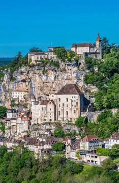 France, Natural regional park Causses du Quercy, Lot, Rocamadour (Most Beautiful Village in France) Saint James way, (12th-19th century)