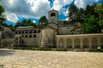 Fototapeta na wymiar Cetinje Monastery is a Serbian Orthodox monastery, Montenegro