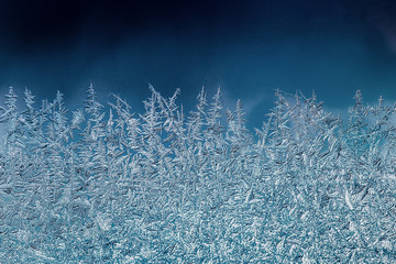 Frost on a window