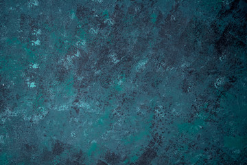 Fototapeta na wymiar Grunge dark blue background, vintage wallpaper with copy space
