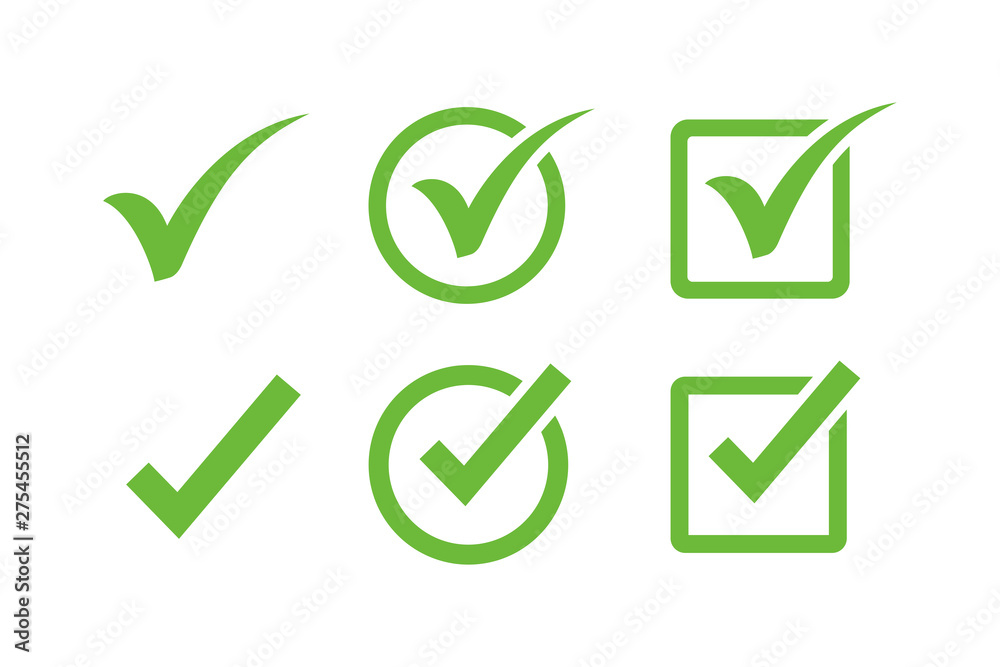 Poster check mark icon symbols vector. symbol for web site computer and mobile vector.