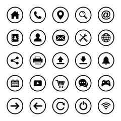 Web icon set symbol. Website set icon vector. for web computer and mobile