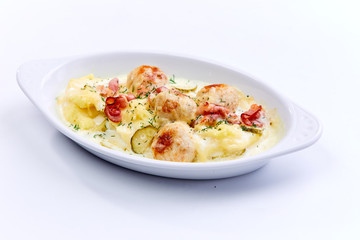 meatballs with mashed potatoes