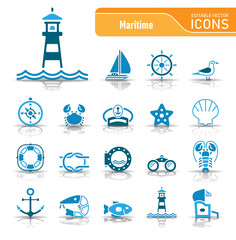 Sea & Coast - Editable Vector Icons
