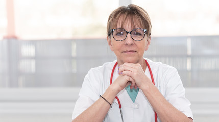 Portrait of female doctor