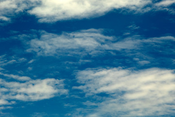 white clouds in the blue sky, nature sky