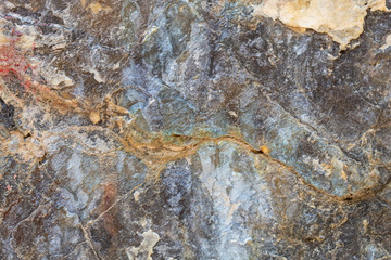 Grayish Old Weathered Cracked Natural Stone Texture