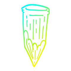 cold gradient line drawing cartoon vampire stake