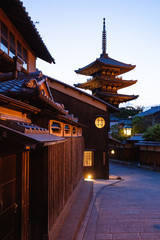 Naklejka premium Yasaka Pagoda in Higashiyama Kyoto Japan
