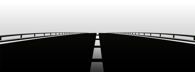 Road to infinity, Road vector highway, Vector illustration, Road background.