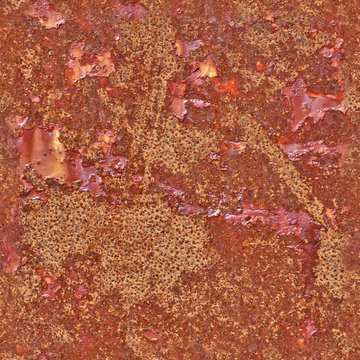 Photo realistic seemless texture pattern of weathered and rusty metal surfaces