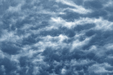 Unusually cloudy clouds. Biconvex clouds, which are also called Mastoid, are much less common once every ten years.
