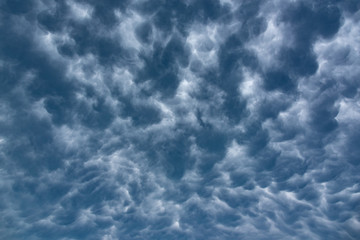 Unusually cloudy clouds. Biconvex clouds, which are also called Mastoid, are much less common once every ten years.