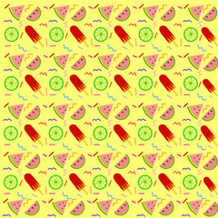 seamless pattern with summer