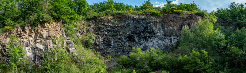 coupe géologique du terrain en Auvergne