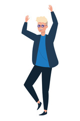 Isolated man design vector illustrator