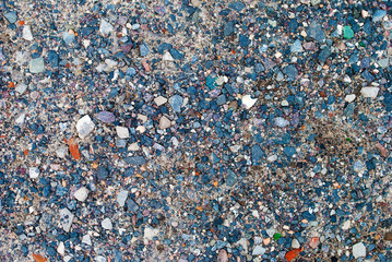 stones scattered on the road. pebbles. background