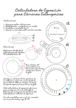 Calculadora de Exposici&oacute;n para c&aacute;maras anal&oacute;gicas estenopeicas