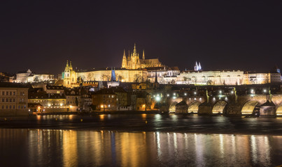 Fototapeta na wymiar Prague Castle is the most famous landmark of Prague