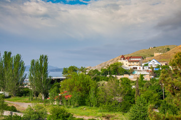 Fototapeta na wymiar Kurortnoye - urban settlement
