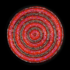 Macro image of pinke beaded drinks coaster