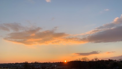 Fototapeta premium sunset in mountains