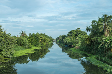 Perspective view on the river