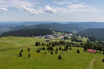 Blick vom Feldberg in den Schwarzwald