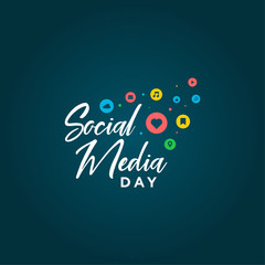 Social Media Day Vector Design Template