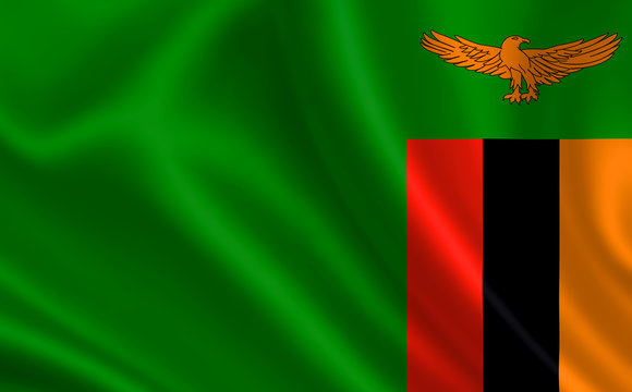 An image of the flag of the Zambia. Series "Africa"