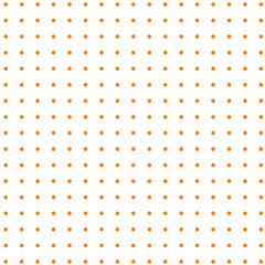 White background with orange dots 