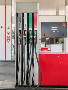 Petrol station pump