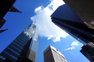 Fototapeta na wymiar Skyscrapers in the city